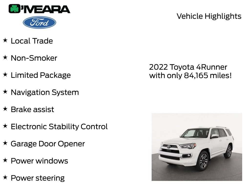Used 2022 Toyota 4Runner Limited AWD/4WD image 7