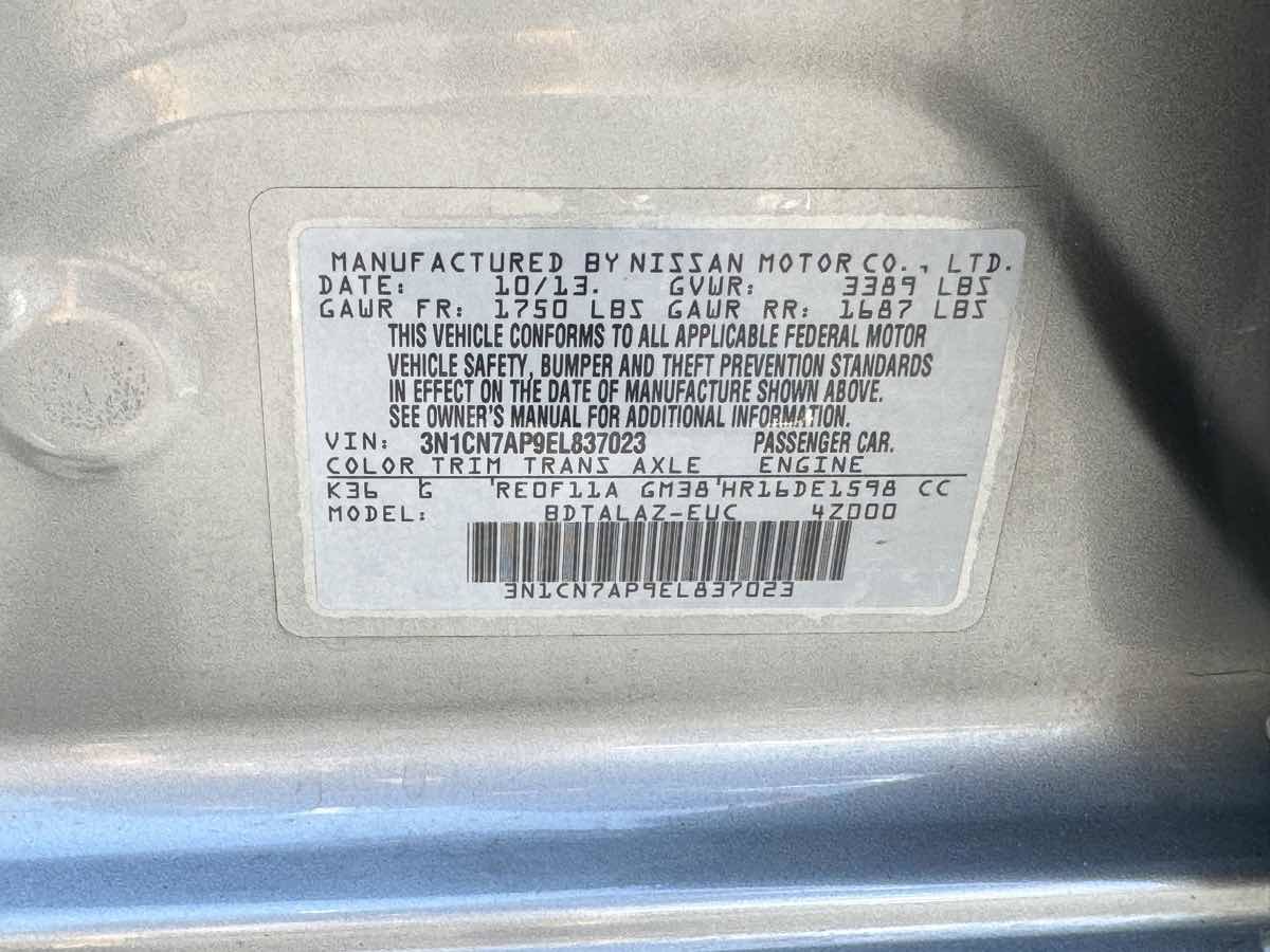 Used 2014 Nissan Versa S Plus FWD image 22