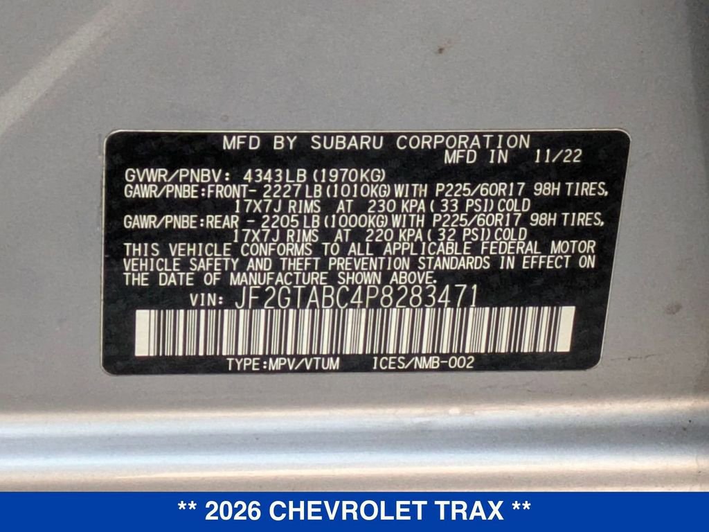 New 2026 Chevrolet Trax RS image 39