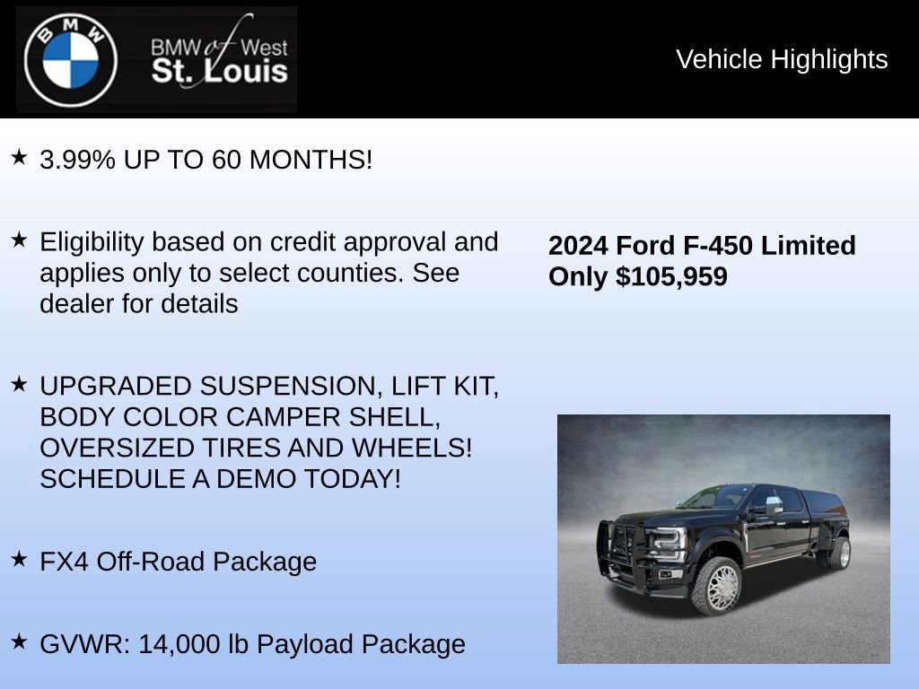 Used 2024 Ford F450 Limited w/ FX4 Off-Road Package image 8