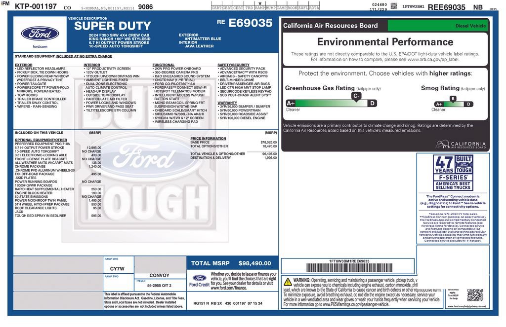 Used 2024 Ford F350 King Ranch w/ Chrome Package AWD/4WD image 13
