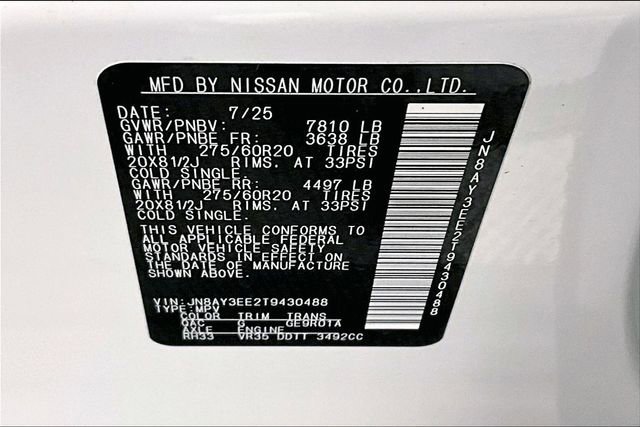 New 2026 Nissan Armada Platinum image 41