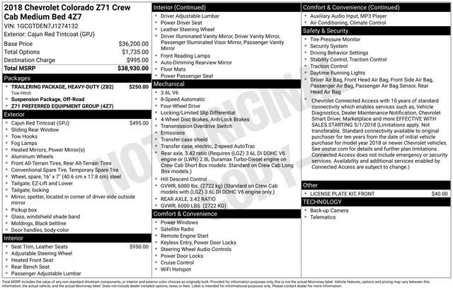 Used 2018 Chevrolet Colorado Z71 image 5