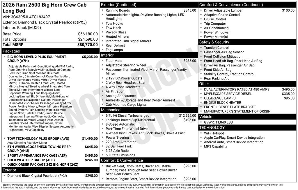 New 2026 RAM 2500 Big Horn image 6