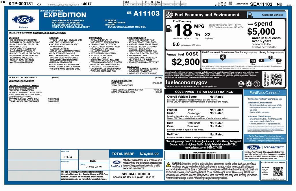 Used 2025 Ford Expedition Platinum image 4