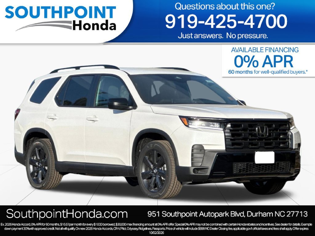 New 2026 Honda Pilot Sport