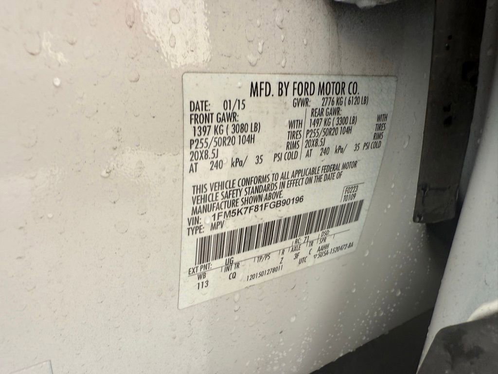 Used 2015 Ford Explorer Limited w/ Equipment Group 301A FWD image 26