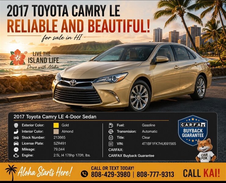 Used 2017 Toyota Camry LE