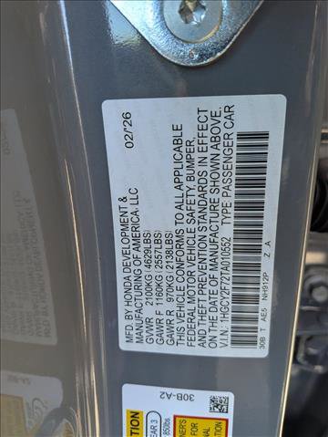 New 2026 Honda Accord Sport image 17