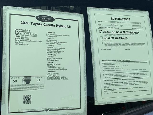 Used 2026 Toyota Corolla LE w/ LE Premium Package FWD image 36