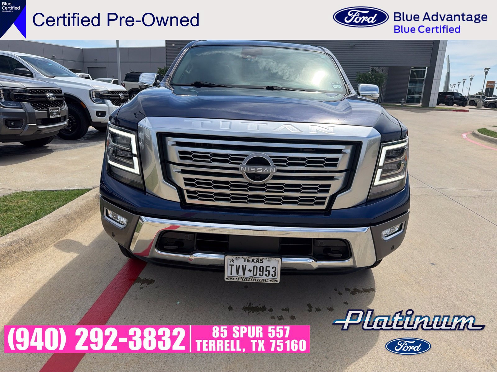 Used 2023 Nissan Titan Platinum Reserve w/ Moonroof Package AWD/4WD image 2