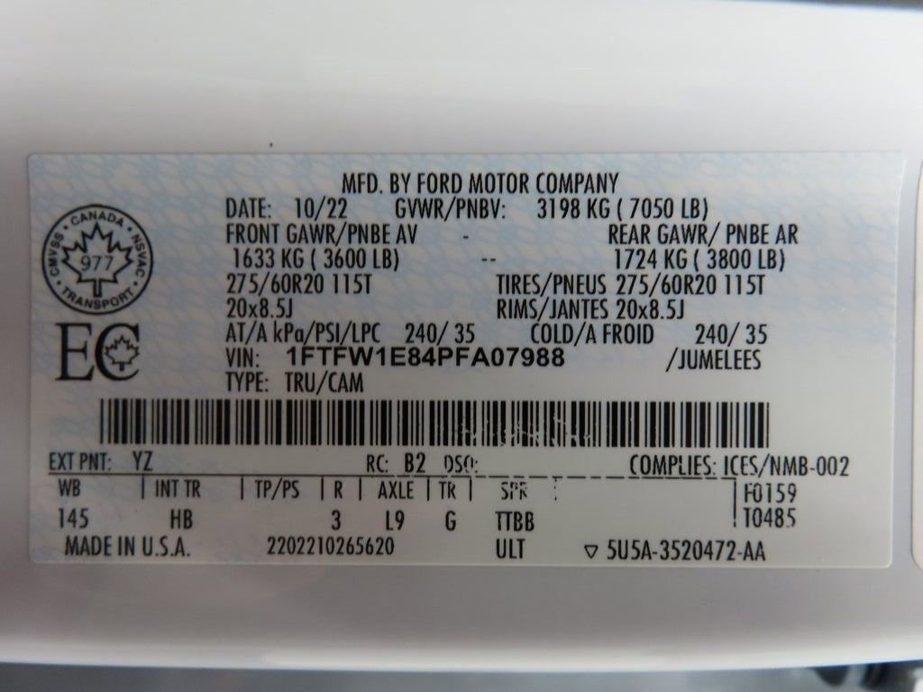 Used 2023 Ford F150 Lariat w/ Equipment Group 502A High image 71