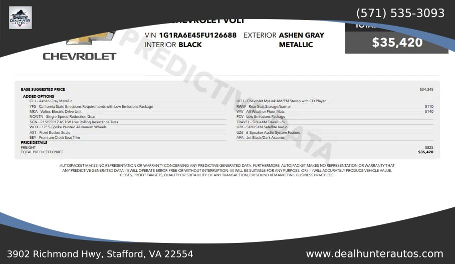Used 2015 Chevrolet Volt