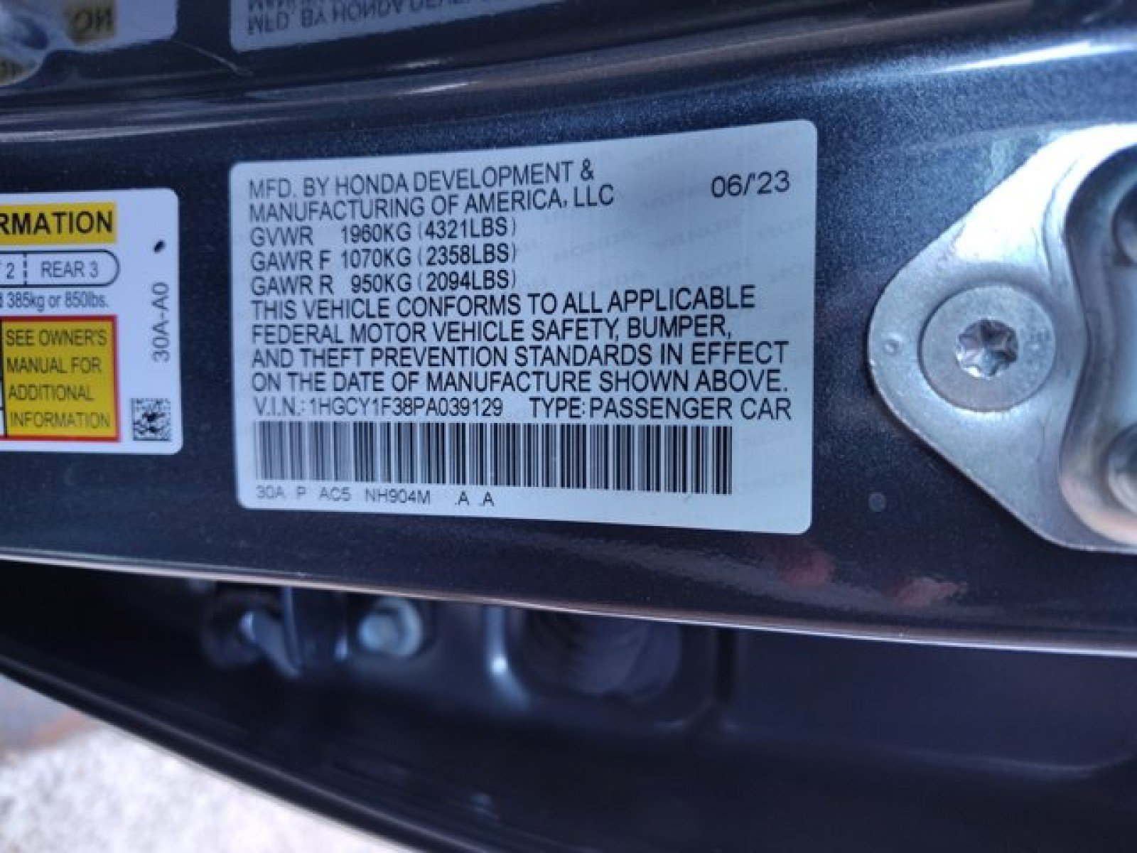 Used 2023 Honda Accord EX image 24