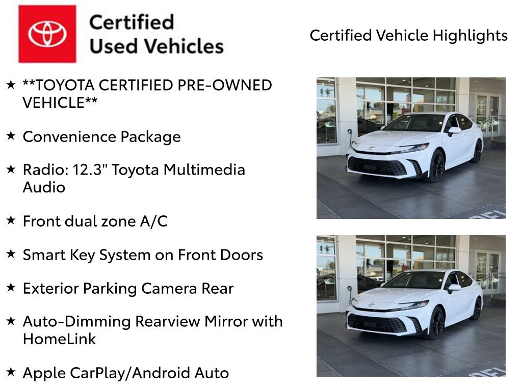 Certified 2026 Toyota Camry SE w/ Convenience Package FWD image 7