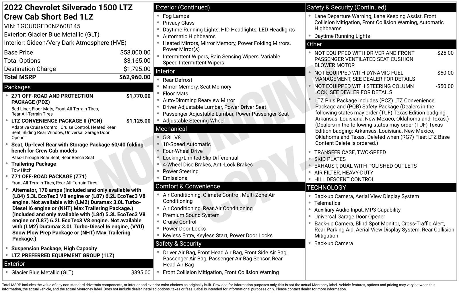 Used 2022 Chevrolet Silverado 1500 LTZ AWD/4WD image 34