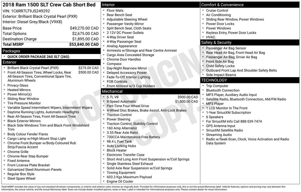 Used 2018 RAM 1500 Classic SLT AWD/4WD image 4