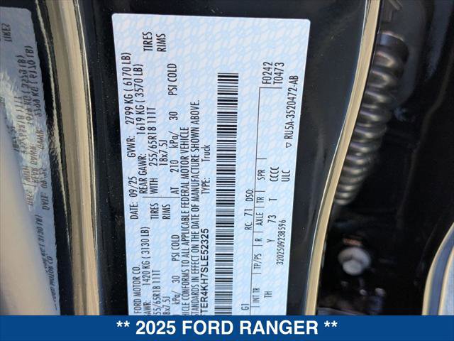 New 2025 Ford Ranger Lariat w/ FX4 Off-Road Package AWD/4WD image 21