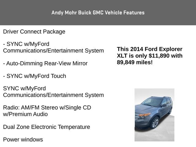 Used 2014 Ford Explorer XLT w/ Equipment Group 202A image 12