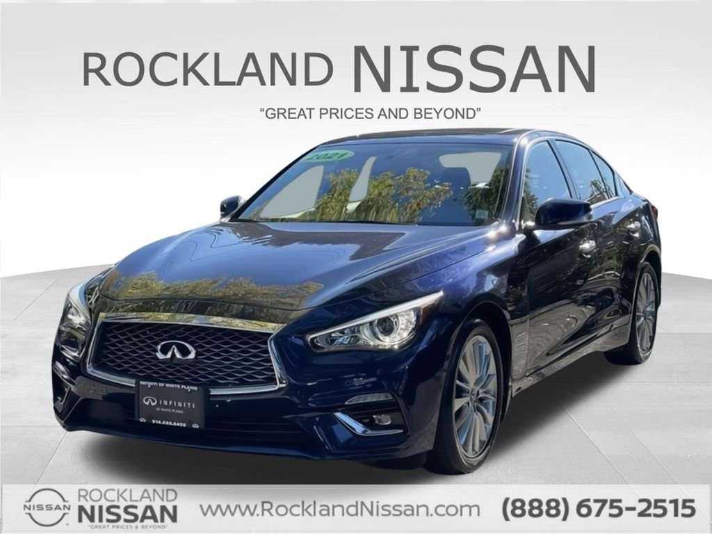 Used 2021 INFINITI Q50 Luxe w/ Seat & Sound Package
