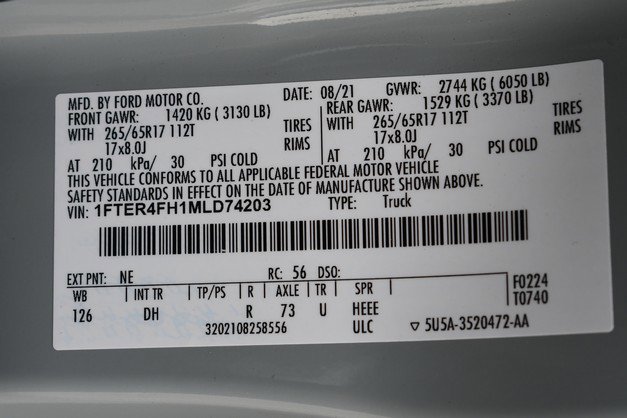 Used 2021 Ford Ranger Lariat w/ Equipment Group 501A High image 33