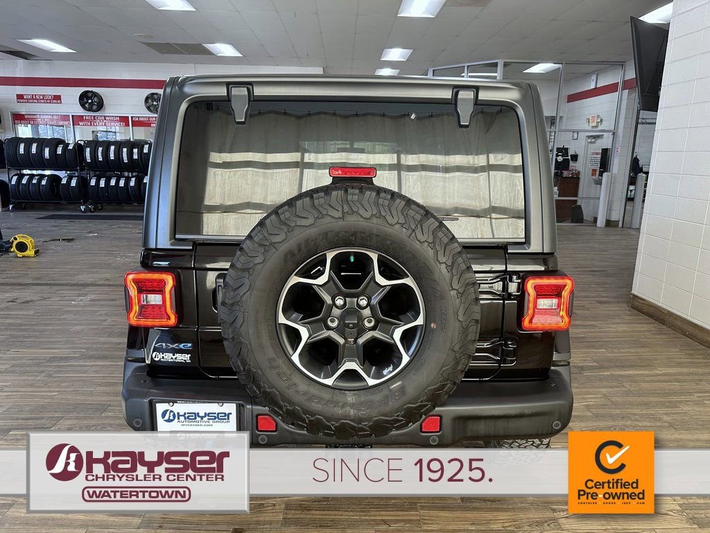 Certified 2021 Jeep Wrangler Unlimited Rubicon 4xe w/ Steel Bumper Group image 4