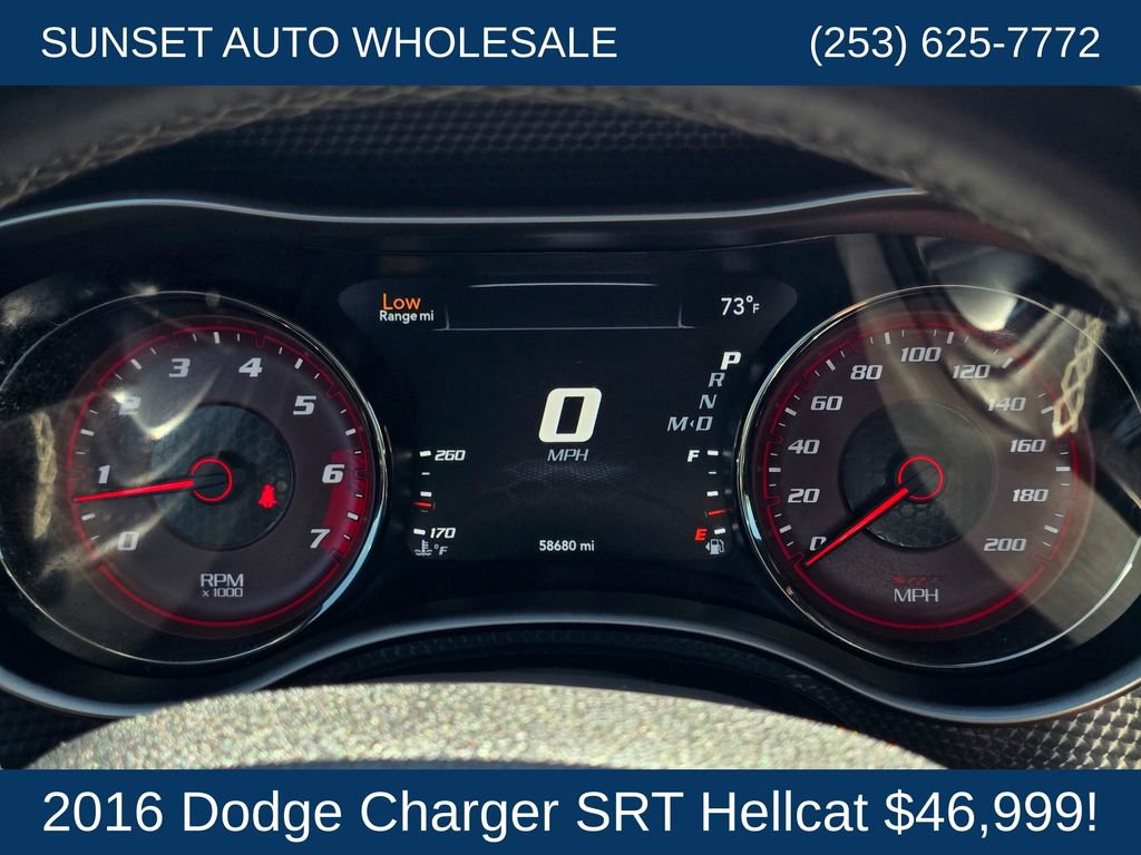 Used 2016 Dodge Charger SRT Hellcat w/ Harman/Kardon Audio Group RWD image 33