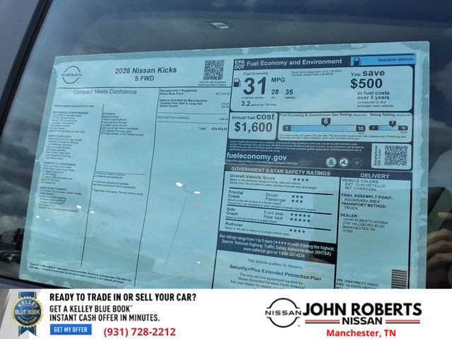 New 2026 Nissan Kicks S image 20