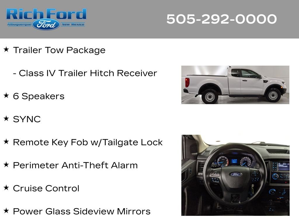 Certified 2021 Ford Ranger XL w/ Equipment Group 101A High RWD image 22