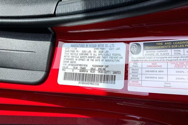 New 2026 Nissan Z Sport RWD image 11