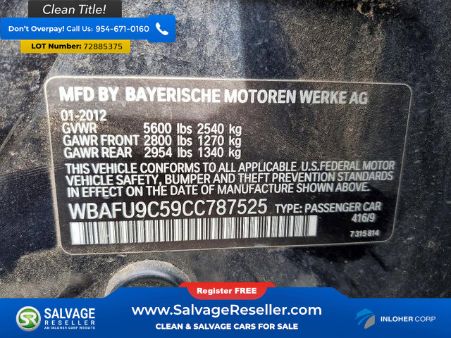 Used 2012 BMW 550i xDrive Sedan image 15