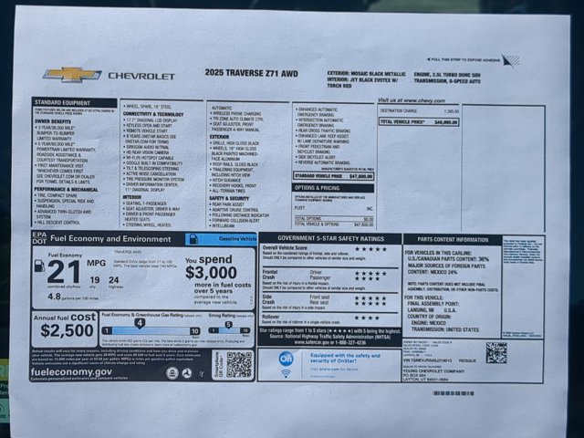 Used 2025 Chevrolet Traverse Z71 AWD/4WD image 28
