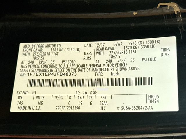 Used 2018 Ford F150 XLT w/ Equipment Group 302A Luxury AWD/4WD image 32