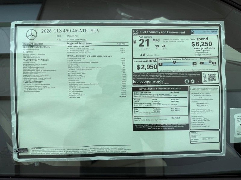 New 2026 Mercedes-Benz GLS 450 4MATIC image 4