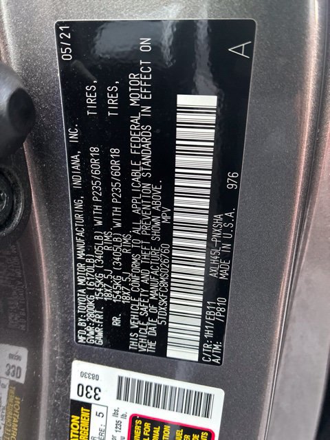 Used 2021 Toyota Sienna XSE AWD/4WD image 3