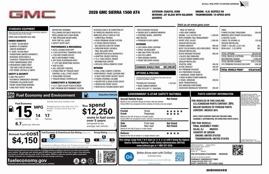 New 2026 GMC Sierra 1500 AT4 w/ AT4 Premium Package image 4