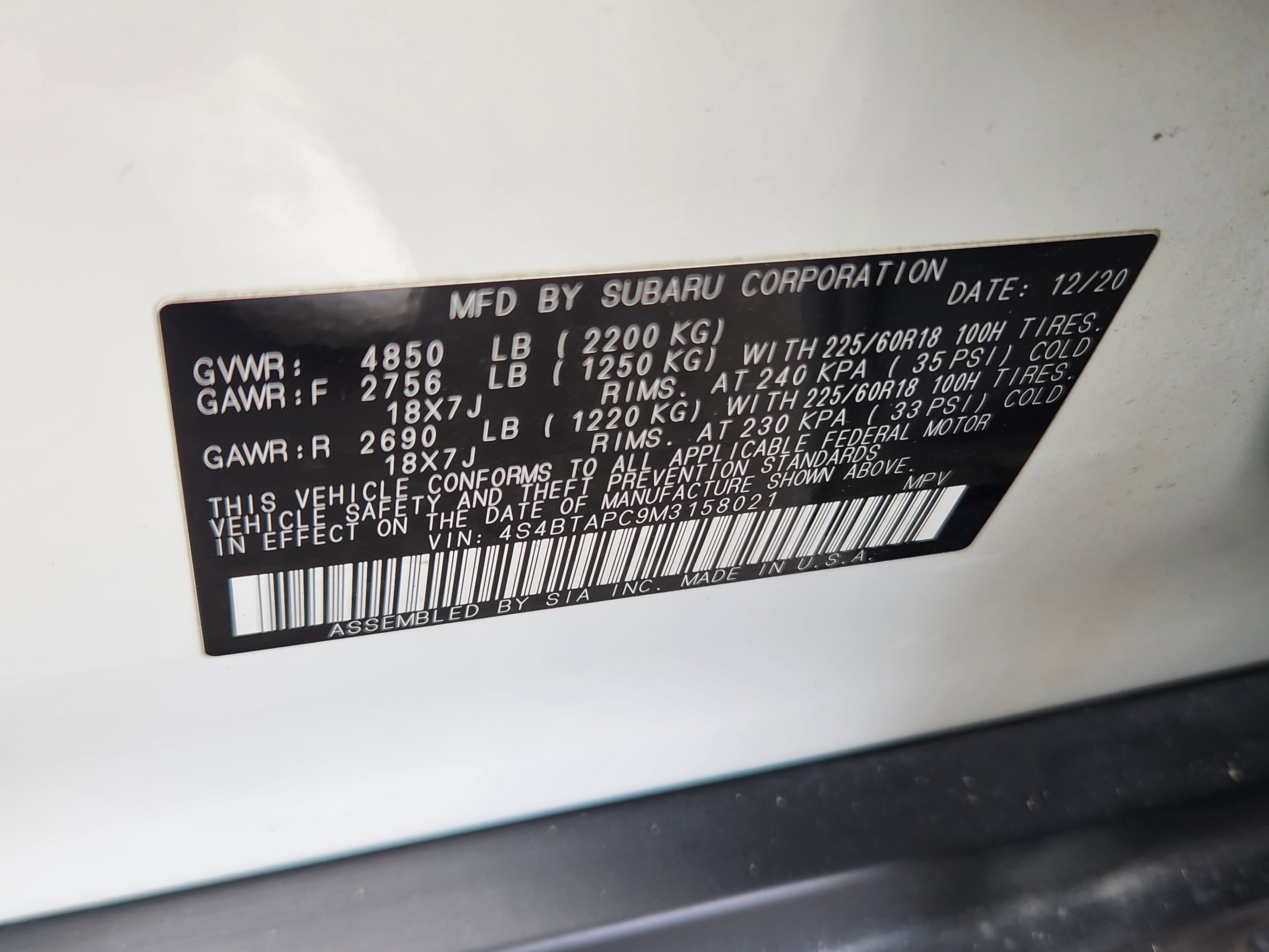 Used 2021 Subaru Outback Touring w/ Popular Package #2 image 21