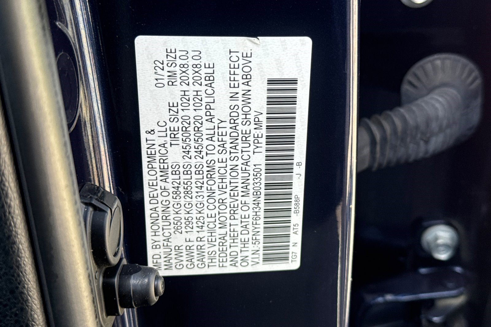 Used 2022 Honda Pilot Sport image 29