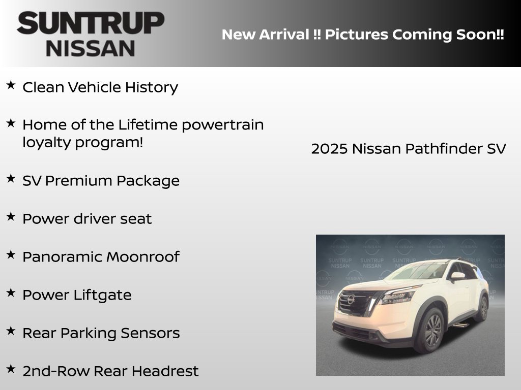 Certified 2025 Nissan Pathfinder SV w/ SV Premium Package FWD image 6