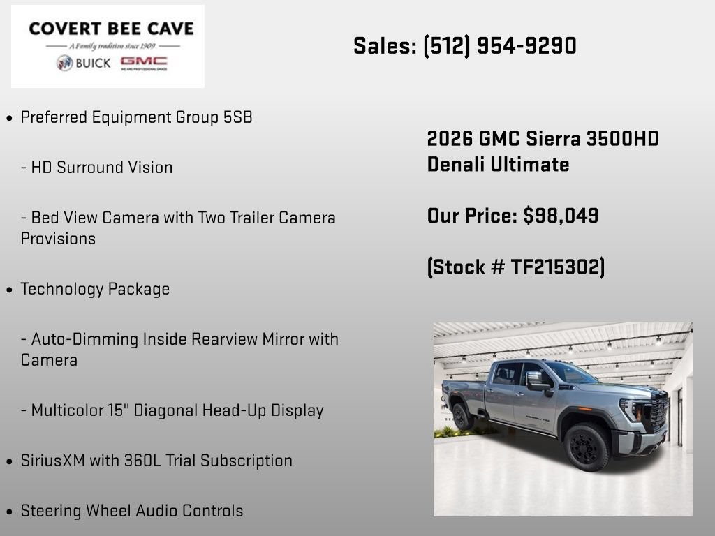 New 2026 GMC Sierra 3500 Denali Ultimate w/ LPO, Black Badging Package AWD/4WD image 37