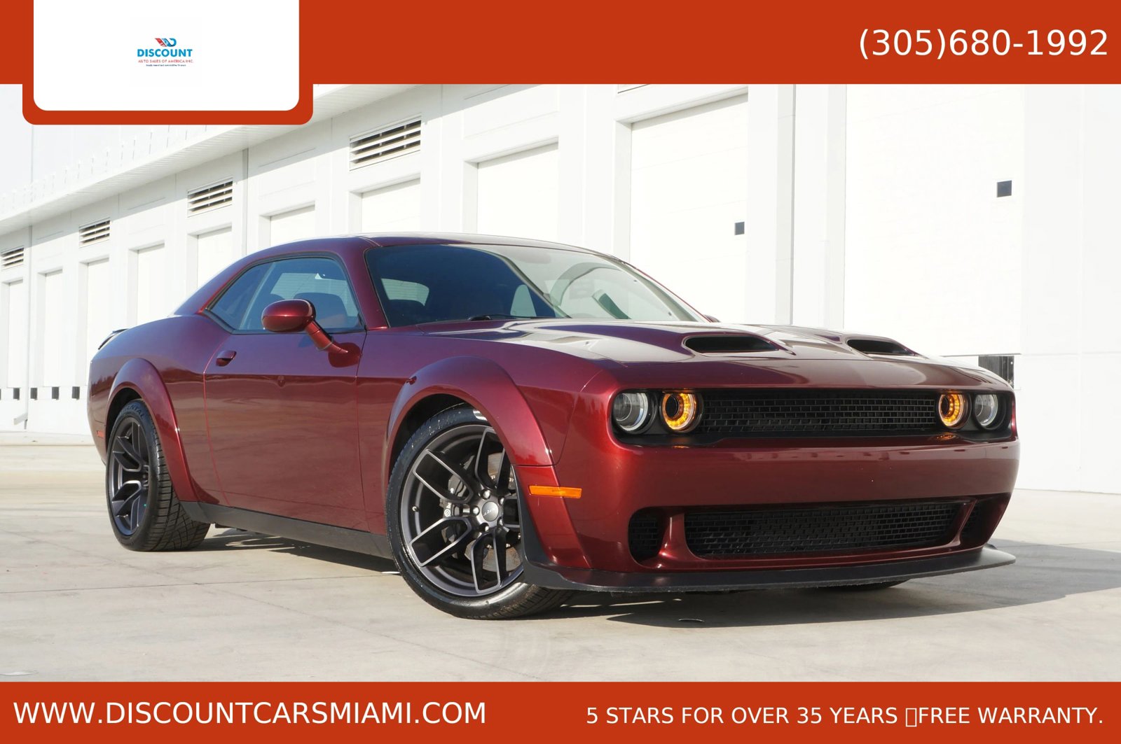 Used 2019 Dodge Challenger SRT Hellcat image 1