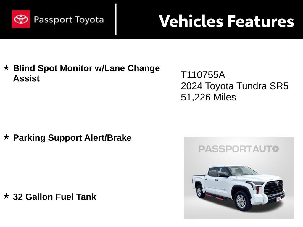 Used 2024 Toyota Tundra SR5 w/ SR5 Convenience Package AWD/4WD image 11