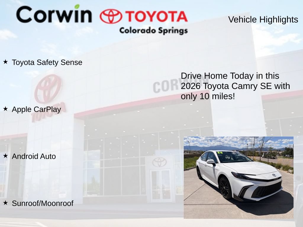 Used 2026 Toyota Camry SE FWD image 7