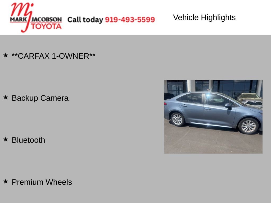 Used 2023 Toyota Corolla LE w/ LE Convenience Package image 6