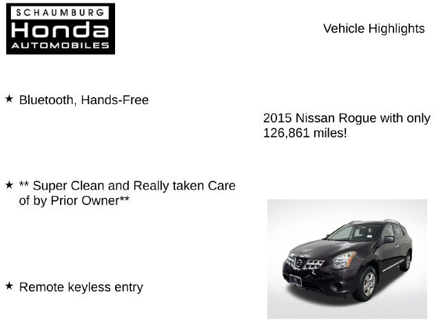 Used 2015 Nissan Rogue S w/ Convenience Package AWD/4WD image 7