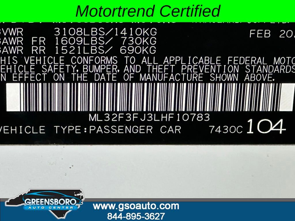 Used 2020 Mitsubishi Mirage G4 ES FWD image 40