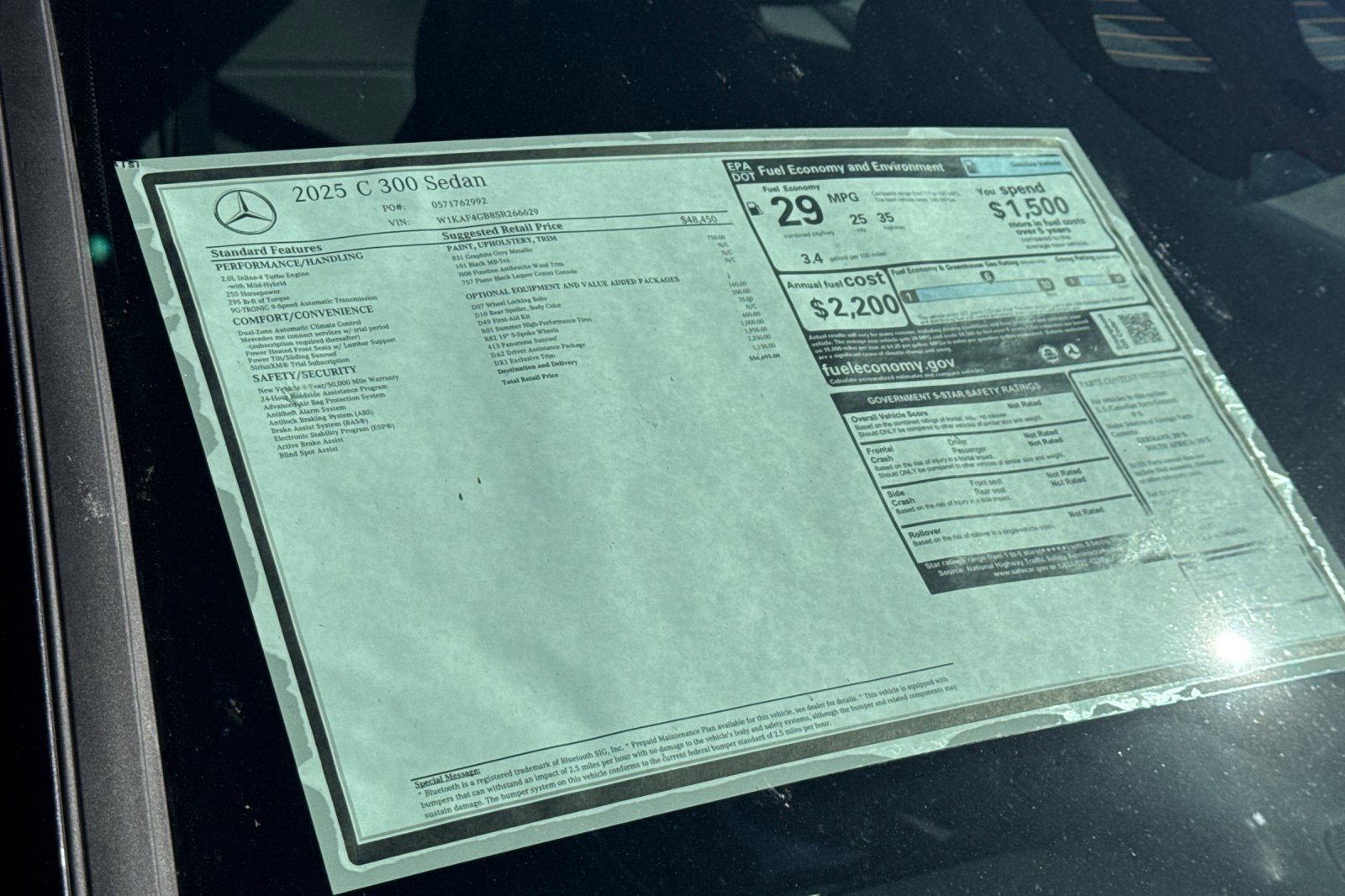 New 2025 Mercedes-Benz C 300 Sedan image 41