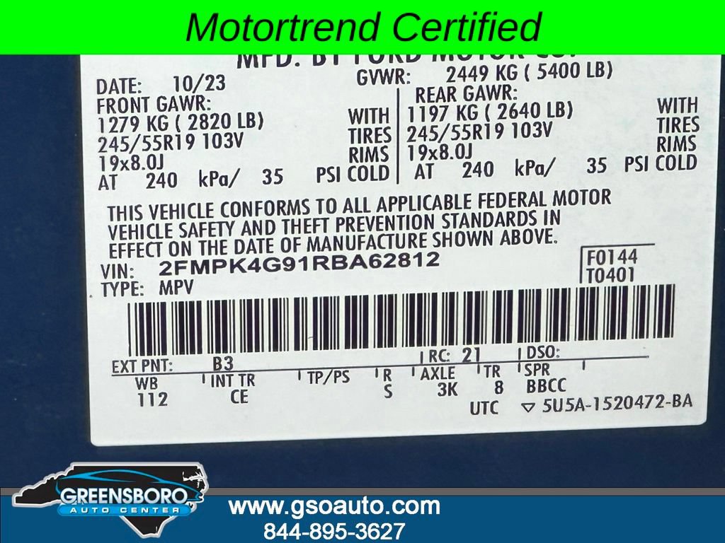 Used 2024 Ford Edge SE w/ Black Appearance Package AWD/4WD image 42