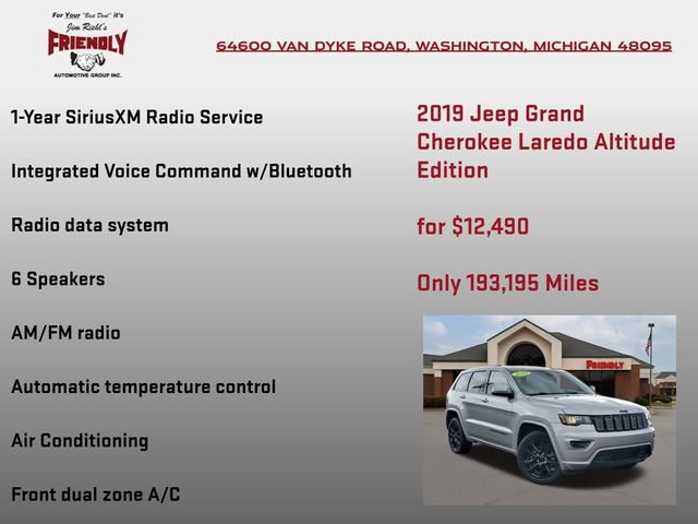 Used 2019 Jeep Grand Cherokee Altitude AWD/4WD image 30