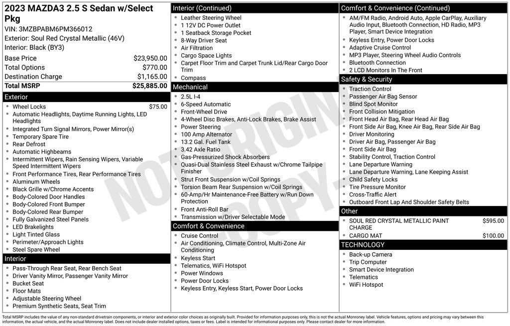 Used 2023 MAZDA MAZDA3 s image 31